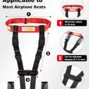 Airplane Harness for Toddlers with Soft Shoulder Pad Child Airplane Safety Travel Harness for Kids Baby Travel Essentials for Flying with Toddler Must Haves Toddler Plane Essentials