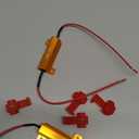 2Pcs 50W 6Ohm Load Resistors LED Turn Signal, LED Load Resistor Kit for Fix LED Bulb Fast Hyper Flash Turn Signal Blink Error Code (Amber)