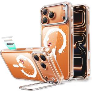 ESR for iPhone 17 Pro Max Case with Stash Stand, Camera Control Cover Compatible with MagSafe, Military-Grade Drop Protection Magnetic Phone Case, Scratch-Resistant Back Cover