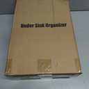 PXRACK 2 PACK Under Sink Organizer,Adjustable Height,2 Tier Pull Out Under Cabinet Organizer,Thickened Metal Shelf,Slide Out Under Sink Storage for Kitchen Bathroom Cabinet Laundry