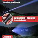 Victoper LED Flashlight 2 Pack, Bright Tactical Torch High Lumens with 5 Modes, Waterproof Zoomable Flash Light, Christmas Stocking Stuffers Gifts for Men, Hunting Camping Essentials Gear (Black)