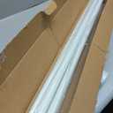 Ivilon Window Curtain Rod Decorative End Cap Design, 1 Inch Rod, 120 to 240 Inch. Ivory