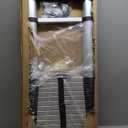 RIKADE Telescopic Ladder, 20.34FT Aluminum Telescoping Ladder with Stable Hook and Non-Slip Feet, Portable Extension Ladder for Household and Outdoor Working, Max Load 330lbs, Aluminum