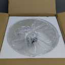 12.6" Semi Flush Mount Ceiling Light Fixture, 3 Light Gold Drum Light Fixtures with White Fabric Shade, Modern Close to Ceiling Lighting for Living Room, Bedroom, Hallway, Entry, Foyer