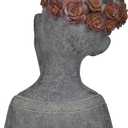 Newman House Studio Succulents Face Planters Pots Head - Flower Pot with Drainage Hole Face Head Large Garden Farmhouse Decor 9.4 x 7.2 x 13.9 inch