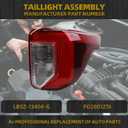 Dasbecan LED Tail Light Assembly Compatible with Ford Explorer 2020-2024 | for ST ST-Line Timberline 20-24 Rear Lamp Taillight Right Passenger Side Replace# LB5Z-13404-G FO2801276