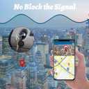 2 x Waterproof Airtag Keychain Holder [4 Pack], Airtag Holder for Key, Backpack, Luggage, 4 Colors (01-Black/Blue/Red/White)