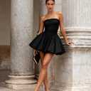 Kitten Heels for Women Flip Flop Thong Heel Square Open Toe Low Heel Slip On Slides for Daily Party Summer Dressy Sandals (7.5, Black)