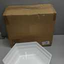 3 Pack Extra Large Acrylic Buffet Risers - 14 13 12 White Hexagonal Display Stands with Hollow Bottoms, Table Display Boxes Set for Food Dessert Cake Drink Catering Party Supplies