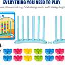 2 Pack Giant Color Matching Challenge Game, Speed Rings Stack Board Games, XL-2Pack Matching Stack Game