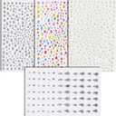 6 x Face Gems - Self Adhesive Body Glitter Hair Jewelry Tattoos | Rhinestones Earrings Nail Jewels for Women - Gem Stickers Festival Makeup Costumes Shirts Pajamas for Adult | Festival Rave Essentials