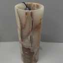 UMAID Handcrafted Onyx Marble Table Lamp, Each Lamp One-of-a-Kind with Natural Patterns, Warm Amber Glow, Dimmable Cord & Bulb, Modern Home Decor for Bedroom, Desk, Office, Living Room, or Bedside