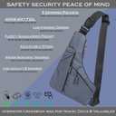 Crossbody Bag - Travel/Sport/Play - Comfortable, Lightweight, Water-Resistant - Everyday Must Have and Travel Essential (Gray)