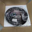 FANDBO Motion Sensor Outdoor Ceiling Light with Remote, Dusk to Dawn Flush Mount Porch Light with 4 Modes, Close to Ceiling Light Fixture 2 LED Bulbs Included for Patio/Garage/Hallway