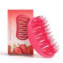 Daily Gard Scalp Massager and Shampoo Shower Brush, Detangling Hair Brush, Scalp Care Hair Brush Wet & Dry detangler for Men and Womenfor Straight/Curly/Thick/Long/Wavy/Damaged Hair, Rose Red Pack of 3
