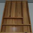 Luxury Acacia Kitchen Drawer Organizer - Silverware Organizer - Utensil Holder and Cutlery Tray with Grooved Drawer Dividers for Flatware and Kitchen Utensils (6 Slot)