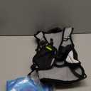 Lightweight Hydration Backpack, Running Backpack with 2L Water Bladder, Hydro Water Daypack for Cycling Hiking Rave for Men Women (Black)