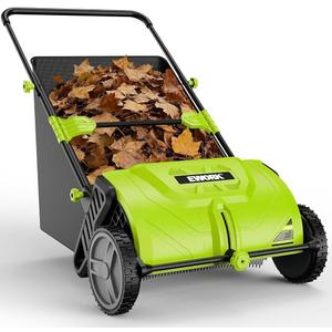 EWORK Push Lawn Sweeper 10-Inch