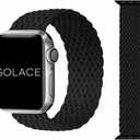 Solace Bands Imperium V2 Loop - Compatible with Apple Watch Bands Stretchable Sport Loop Band for Women and Men, iWatch Bands for 38mm 40mm 41mm 42mm 44mm 45mm Ultra, SE and Series 8 7 6 5 4 3 2 1 (Black)