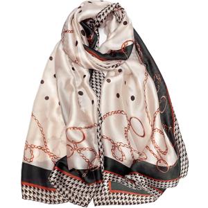 Trillion London® Silk Scarf | Long Neck Scarf for Women | Ladies Lightweight Scarves | Shawl Wraps | Suitable for Daily Life