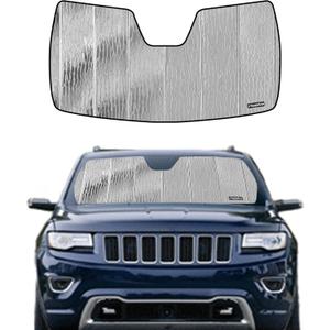 Windshield Sun Shade for Jeep Grand Cherokee 2014-2021, Grand Cherokee WK 2022 Front Window Sunshade - AstraGuard