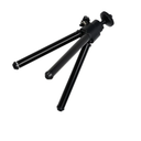 Compact Mini Tripod Lightweight Design, Easy to Put in a Bag or Pocket(Black)