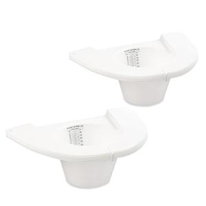 Caremax Supply Specimen Collection Pan  Pack of 10  Frosted Urine Measuring Container with Clear Readings  Sturdy and Durable  Universal