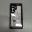 Lanhiem Magnetic for Samsung Galaxy S24 Ultra Case, IP68 Waterproof Dustproof, Built-in Screen Protector, Rugged Full Body Shockproof Cover for Galaxy S24 Ultra 5G 6.8 Inch, Black/Clear