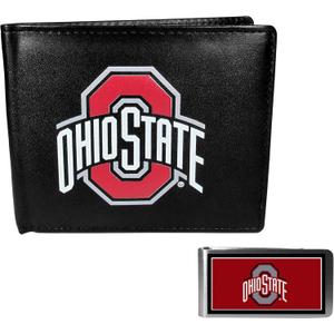 Siskiyou Sports NCAA Leather Bi-fold Wallet & Color Money Clip