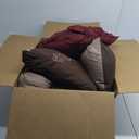 Chezmoi Collection Napa 7-Piece Luxury Leaves Scroll Embroidery Bedding Comforter Set (Queen, Burgundy/Taupe/Brown)