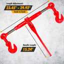 2Pack Chain Binder 3/8"-1/2",Working Load Limit with 9200LBS,Load Binder G70 Hooks, Adjustable Length, Ratchet Chain Binder