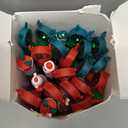 SULOLI 24 Pcs 10 in 1 Christmas Multicolor Ballpoint Pens, Retractable Pen Santa Claus Reindeer Xmas Rollerball Pens for Office School Students Kids Christmas Party Favors