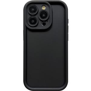Puxicu Slim Case for iPhone 13 Pro Max, Enhanced Camera Protection, Shockproof Skin-Friendly Touch Soft Case Cover for iPhone 13 Pro Max Phone 6.7 inch, Black