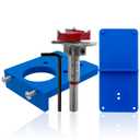 Yakamoz 35mm Concealed Hinge Jig Kit - Adjustable Depth Carbide Forstner Drill Bit Hinge Boring Hole Saw Cutter with Door Hinges Drilling Guide for Cupboard Cabinet Door Hinge Installation
