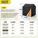 Playhouse cover, Outdoor wooden kids playhouse covers, 57" L x 57" W x 63" H, Waterproof, Sun Protection dust, Easy to put on with side zipper, 640D Heavy duty oxford fabric, (Black)