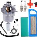 Powtol 594593 31C707 Carburetor for Briggs and Stratton 17.5hp 793224 791858 791888 792358 792171 794572 698620 697190 697141 590400 31G777 31N707 31P677 31P777