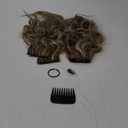 REECHO Hair Extensions, 4PCS Clip in Hair Extensions HE001 Natural Soft Synthetic Hairpieces for Women (20 Inch-200 Gram (Pack of 4), Ash Brown with Platinum Highlights)