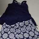 Tempt Me Two Piece Tankini Swimsuits for Women Tummy Control Bathing Suit with Shorts Athletic L