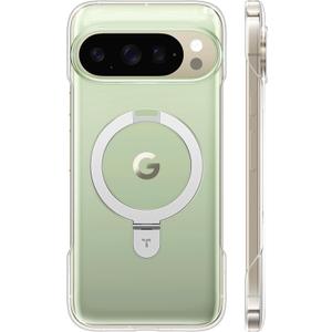 TORRAS Slim Magnetic Stand for Google Pixel 10 Pro Case/Pixel 10 Case Clear, Ultra Thin Open Edge Design, Never Yellowing, Fit for MagSafe with Kickstand, Caseless Touch Grip Ostand Case, Clear