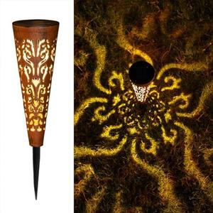 Go2garden 6Pcs Garden Solar Lights Outdoor Stakes Decorative Lighting for Yard, Pathway, Patio Decor Lawn Ornament (Red Copper)