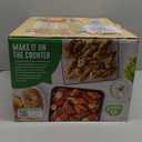 GreenLife Countertop Toaster Oven Air Fryer Stainless Steel, Healthy Ceramic Nonstick, PFAS Free, Tray & Basket, Bake, Broil, Reheat, Adjustable Temp & Time Control, Auto Shutoff, Turquoise