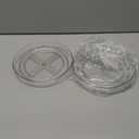 2pcs Wear-Resistant Spice Tray Transparent Rotating Desktop Holders for Kitchen and Makeup Organization Convenient Non- Storage for Cabinets and Countertops