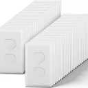 Duplex Outlet Covers, 50 Pack Electrical Outlet Wall Plate, 1-Gang Switch Plates, Dual Receptacle Faceplate, Standard Size 2.76x4.5, Impact Resistant, UL Listed, White, Contractor Pack