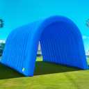 OZIS 16FT Inflatable Tunnel Sports Tunnel Entrance with Installed Blower Inflatable Tunnel Tent for Business Advertising Event Exhibition Promotion,Street,Shop,Supermarket,School(Blue, 16x10x10ft)