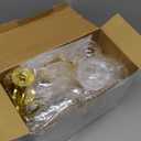 40 Pack Mini Gold Globe Clear Candy Boxes Earth Shaped Party Favor Containers Candy Plastic Gift Box Fillable Ornaments Crafts Decorations Small Sweets Packing Box for Wedding Birthday Earth Day