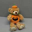 Liliful Halloween Plush Bear Gift 12 Inch Plush Stuffed Animal Insert a Recordable Sound Module Brown Bear Soft Doll Fabric Animal Toy for Birthday Party Decoration(Pumpkin Style)