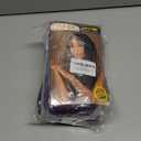 CISINPO 24 Inch Dark Purple Braiding Hair, 3 Packs Pre Stretched Synthetic Extensions Smooth Yaki Braiding Hair for Long Twists and Box Braids (3 Packs, 210g), Pack of 2