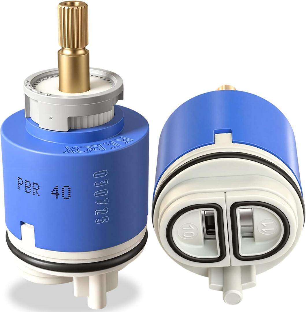 PBR 40 Faucet Cartridge, Fits for La Torre, Cascade & Nobili, Gerber-92-298, Moen 121620, and Danze DA507348N, PBR40 Faucet Cartridge for Single Lever Shower Tub Repair