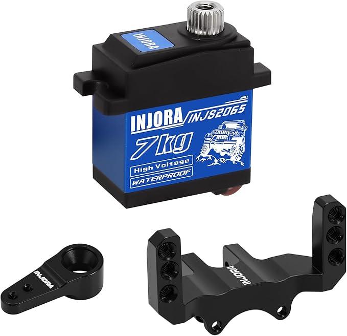 INJORA 7KG Waterproof 2065 Servo with Mount & Horn for 1/24 Axial SCX24