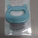 Leo's Paw The Original Pet Hair Removal Massaging Shell Comb Soft Deshedding Brush Grooming and Shedding Matted Fur Remover Dematting tool for Long and Short Hair Cat Dog Puppy Bunny (Mint)